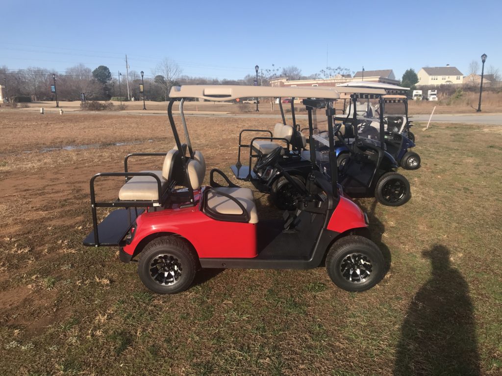 Used golf carts at our shop